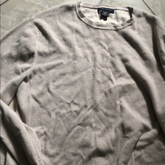 Lightweight neutral crew neck sweater in cotton - Picture 3 of 6